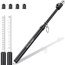 Heavy Duty Tire Pressure Gauge, Straight-On Dual Head Air Pressure Gauge Range 1