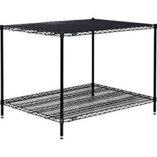 Nexel 2 Shelf Black Epoxy Wire Shelving Unit Starter 36""W x 36""D x 34""H