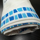 IKEA Praktaralia Blue White 18"x18" Cotton Napkins x6 MCM Scandinavian Decor