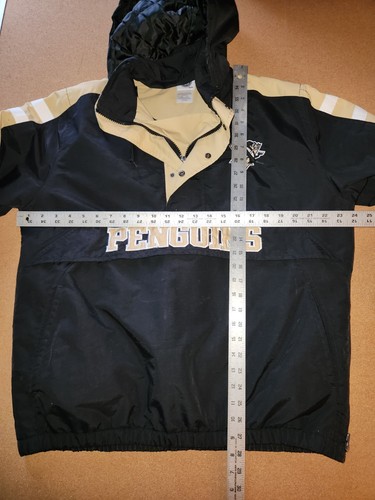 PITTSBURGH PENGUINS LANGARM GEFÜTTERTE 1/4 REISSVERSCHLUSS JACKE PULLOVER Erwachsene MEDIUM - Bild 3 von 24