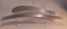 2 Vintage Fairgate Aluminum Curve Rulers 102-C 24" & 102-CB 18" Made in USA 