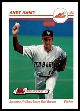 1991 Line Drive AAA Andy Ashby Scranton/Wilkes-Barre Red Barons #478