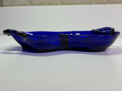 Cobalt Blue Glass Divided Relish Tray - Picture 6 of 6