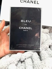 CHANEL BLEU DE After Shave Lotion 3.4 fl.oz. NIB sealed/Authentic /Macys receipt