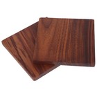  2pcs Walnut Wood Planks: 10x10cm Walnut Wood Hardwood Boards 1cm Thick for DIY