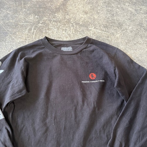 Primitive Naruto Shirt Mens S Small Black Long Sleeve Anime Double Sided - Picture 4 of 8