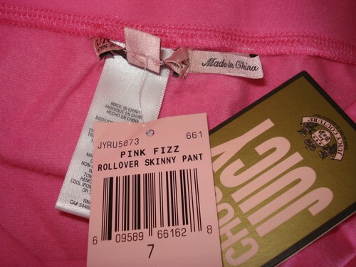 Juicy Couture Mädchen rosa Joggerhose Skinnyhose 6-7-8 y neu mit etikett Designer - Bild 3 von 5