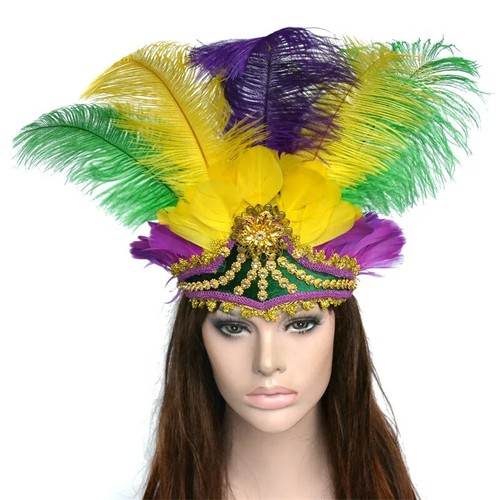Women Carnival Party Feather Headdress Headpiece for Party lot - Picture 2 of 33