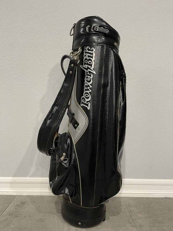 Vintage Louisville PowerBilt Black/Grey Cart/Carry Golf Bag 6-Way Duro-Bilt - Image 2 of 4