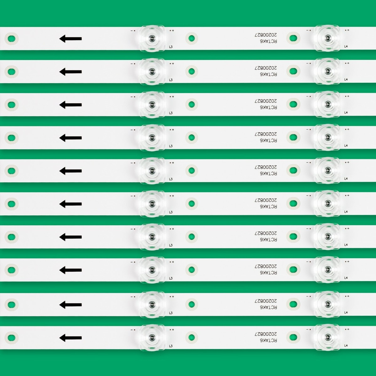Kit/10pcs LED Strips For AKTV5534 E55EU EP1000 LC546PU2L01