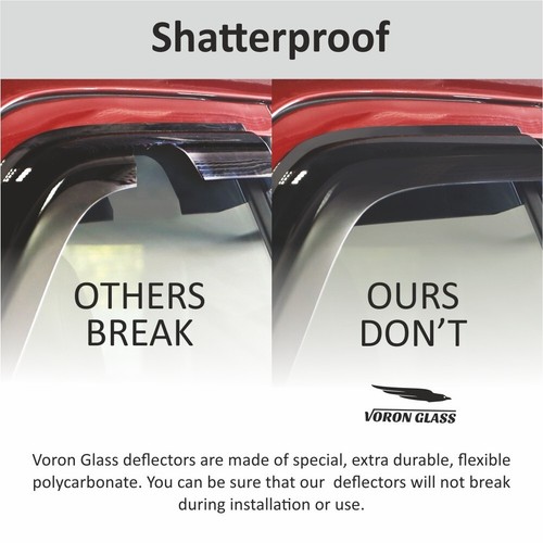 Side Window Deflectors Rain Guards for 15-19 Subaru Outback SHATTERPROOF - Picture 4 of 9