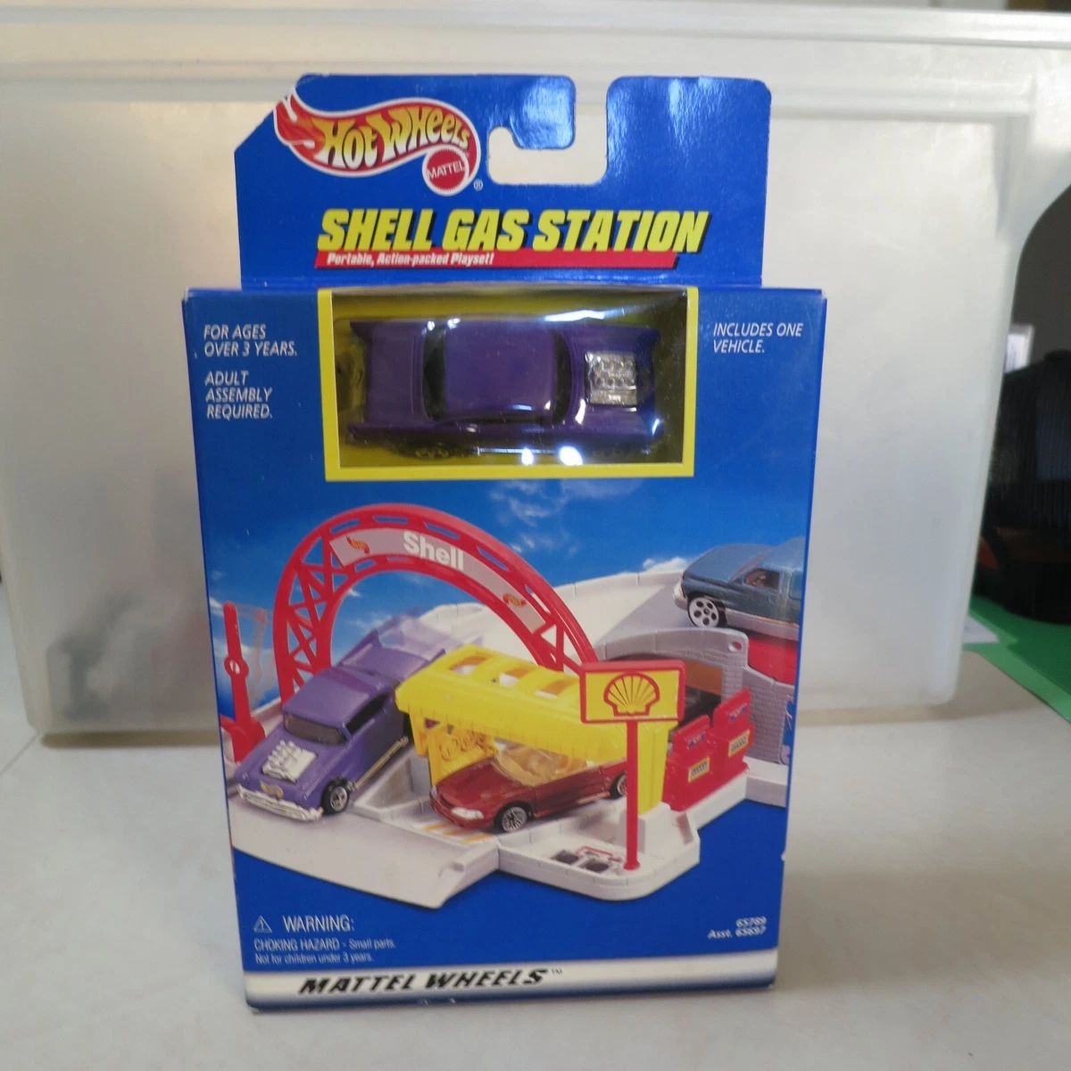 Hot Wheels Shell Gas Station With Toy Car | Ebay