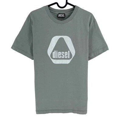 Diesel T-Shirt Homme Gris Col Rond Manches Courtes T-DIEGOR-G10 Taille L - Photo 1/4