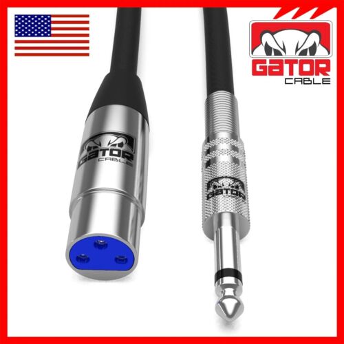 XLR 3-Pin Female to 1/4" Plug TS Microphone Mono Cable Unbalanced Shielded Audio - 第 51/67 張圖片