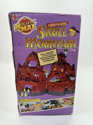 愛の迷宮-トンネル- BOX1,2セット Vintage 1992 Mattel Bluebird Toys Mighty Max SKULL MOUNTAIN