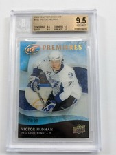 2009-10 UD Ice Premieres #182 Victor Hedman Rookie #/99 BGS 9.5