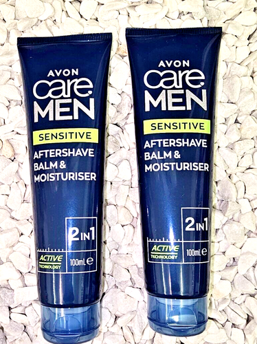 Avon Care 2x100 ml  Men 2in1 Aftershave Balsam Feuchtigkeitspflege  Aloe  Beauty - Bild 1 von 2