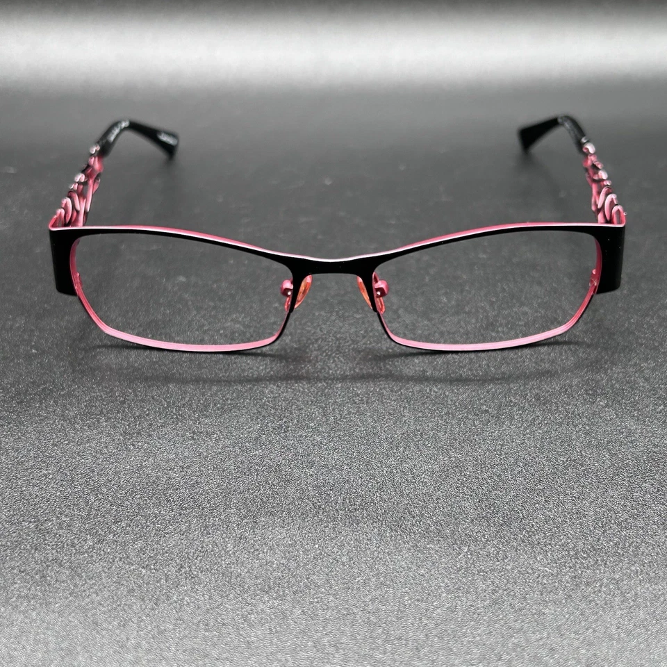 Marco de gafas Jessica Mack JM-120 vino negro 53-17-135 usado con estuche a juego Foto 4 de 4