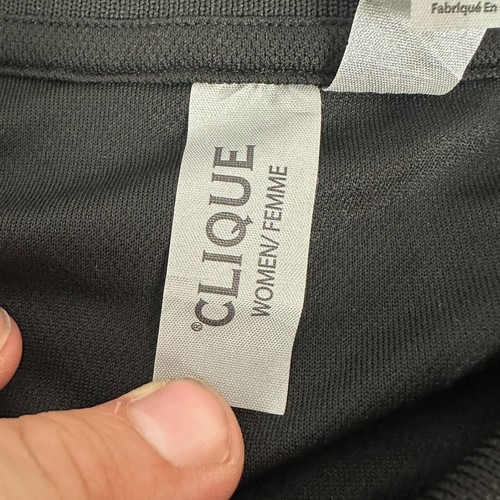 DHL Womens Black Polo Shirt By Clique L 100% Polyester Embroidered Logo - Picture 4 of 5