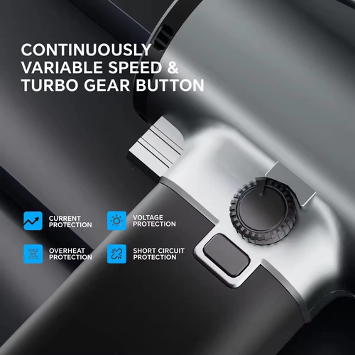 Oversize Turbo Dryer Blower for Car, 200 MPH & Max 3.4LB Instant Thrust, 64MM Su - Picture 6 of 8