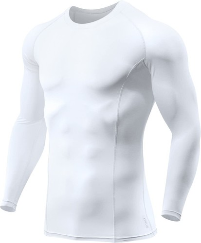 Men's UPF 50+ Long Sleeve Compression Shirts Water Sports Rash Guard Base Lay... - Picture 9 of 9