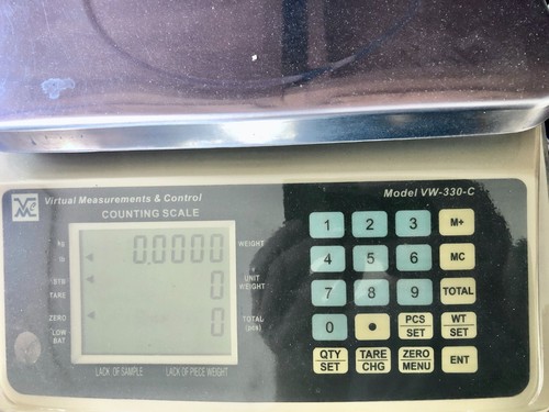 Virtual Measurements & Control VW-330-C Counting Scale, Capacity: 3000g X 0.1g - Picture 2 of 5