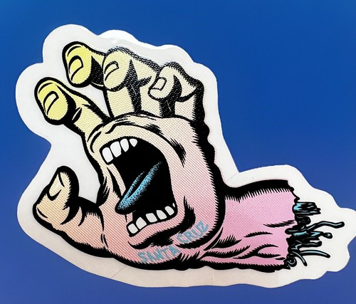 🔥 ORIGINAL OEM Santa Cruz Screaming Hand Skateboard Sticker 3" Surf Beach CA - Bild 1 von 4