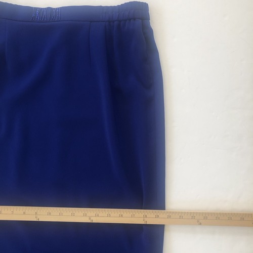 Vtg Louise Ricci Womens Royal Blue Three Piece Suit Size 14 Wedding Event Dressy - Picture 14 of 16