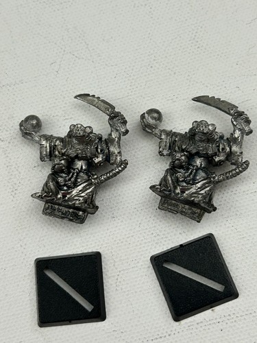 Warhammer Classic Skaven Poison Wind Globadiers (2) OHNE PACKUNGEN Metall OOP B - Bild 2 von 3
