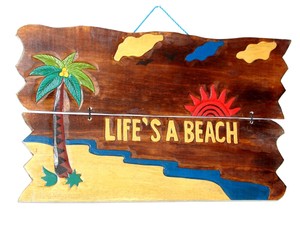 LIFES-A-BEACH-BEACH-HANGING-SIGN-PALM-TREE-WOOD-WALL-ART-HOME-DECOR-BAR-TROPICAL