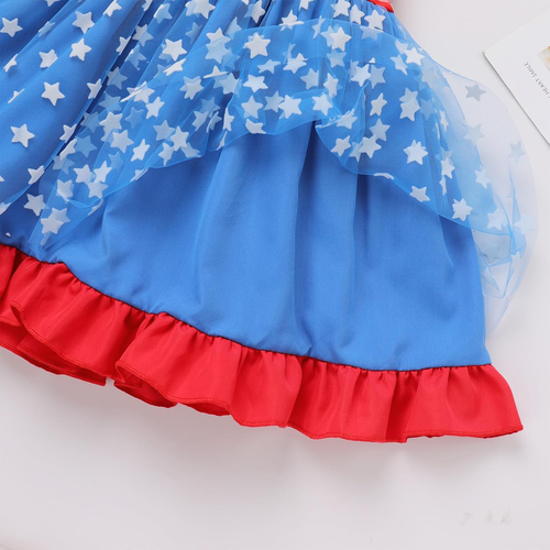 Baby Girl Dress Spaghetti Straps Bow Tulle Tutu Princess Dress Toddler Birthday - Picture 5 of 23