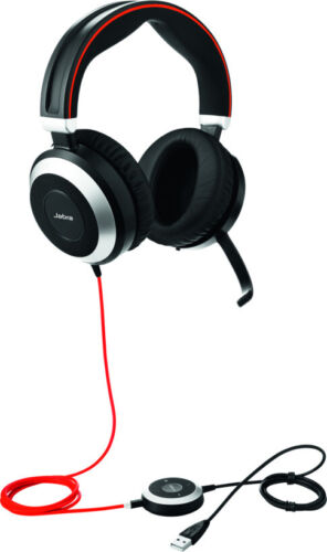 Jabra EVOLVE 80 UC Stereo DSP USB with3.5mm Plug Corded Headphones 7899-829-209 - Picture 2 of 2