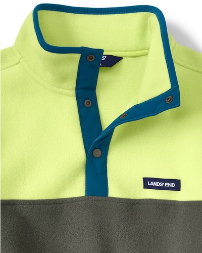 LANDS' END Big Men's 3XL, 4XL Heritage Fleece Snap Pullover NWT $65 - Bild 4 von 5