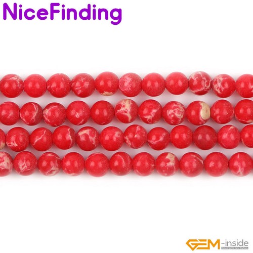 Assorted Color Sea Sediment Jasper Round Gemstone Beads For Jewelry Making 15" - Picture 48 of 109