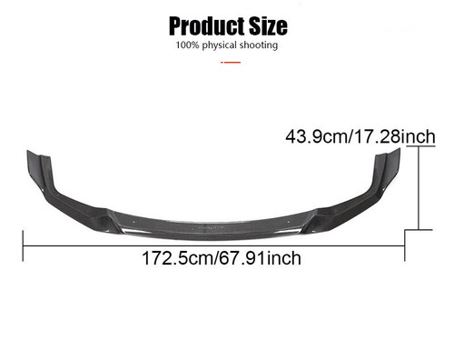 REAL Carbon Fiber Front Bumper Lip Splitter For 2019-2021 BMW F87 M2 Competition - Picture 10 of 13