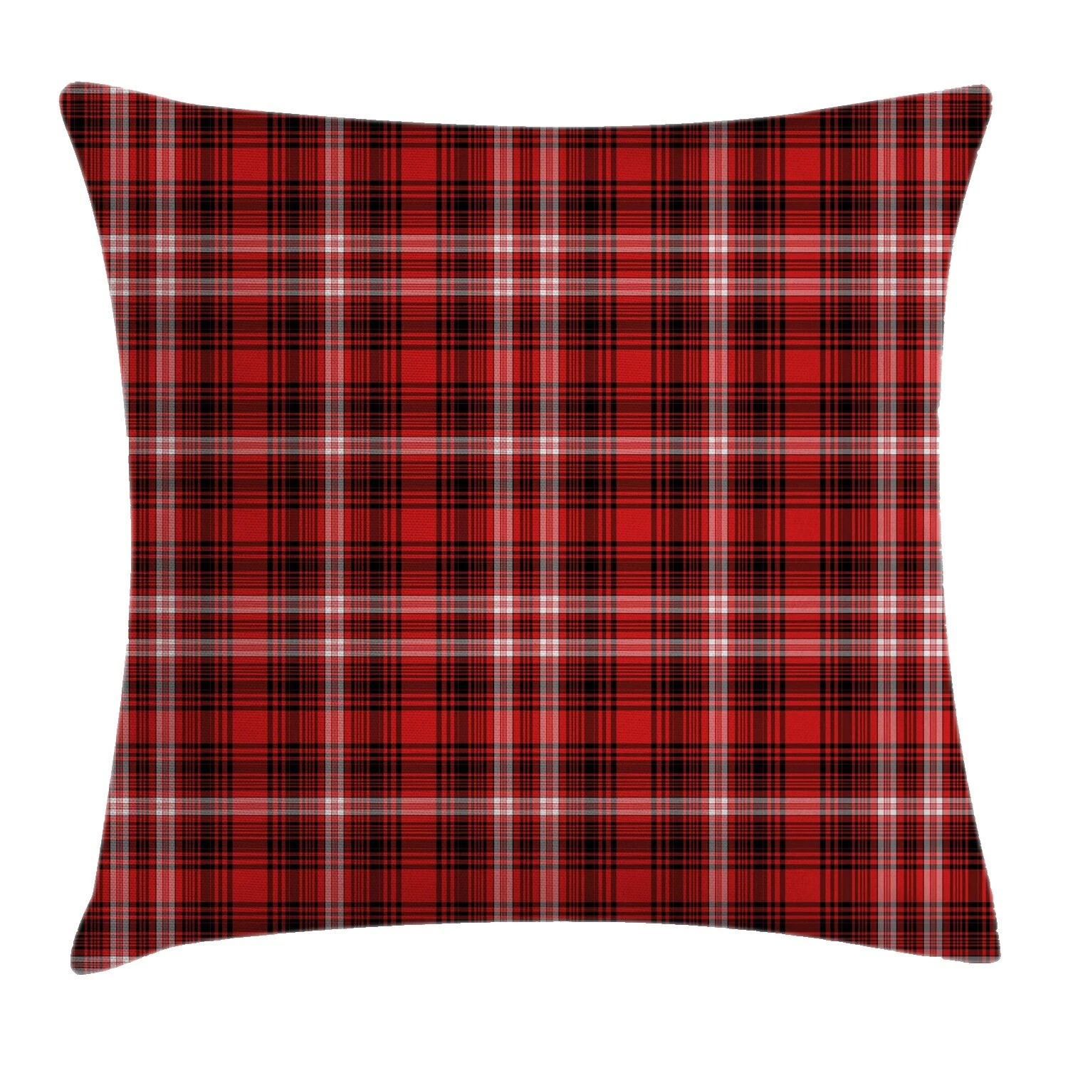 Plaid White Home Décor Pillows