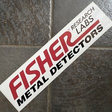 Fisher Metal Detector Bumper Sticker Treasure Hunter Detecting F75 CZ F5 Window