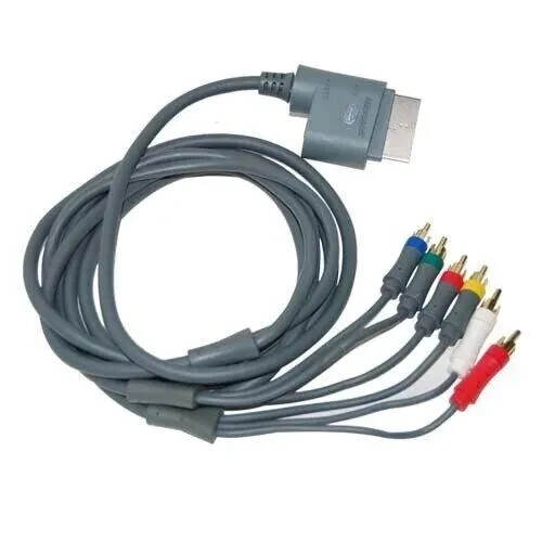 Official Microsoft XBOX 360 COMPONENT HDTV TV AV Cable Lead GENUINE **CHEAP** - Picture 1 of 6