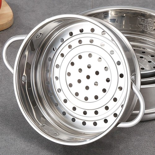 Kitchen Stainless Steel Steamer Meat Vegetables Cooking Steam Pot 16/18/20/22cm - Picture 6 of 16