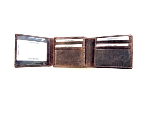SEDONA® Fourfold Leather Wallet, 16 Card slots, RFID Protected - Picture 4 of 5