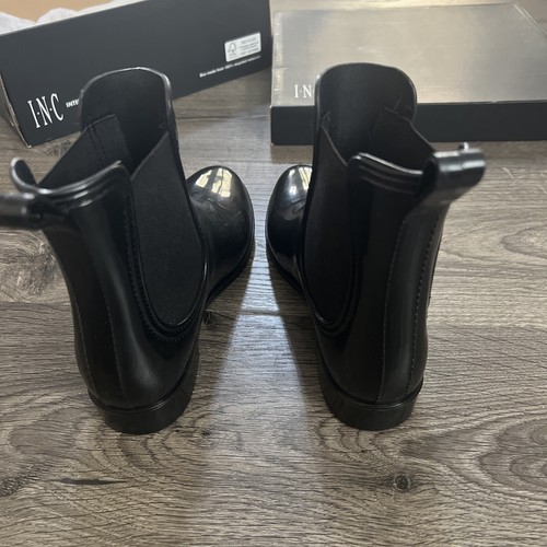 INC International Concepts Women's Raelynn Rain Boots Black Size 5M B4HP - Picture 5 of 6