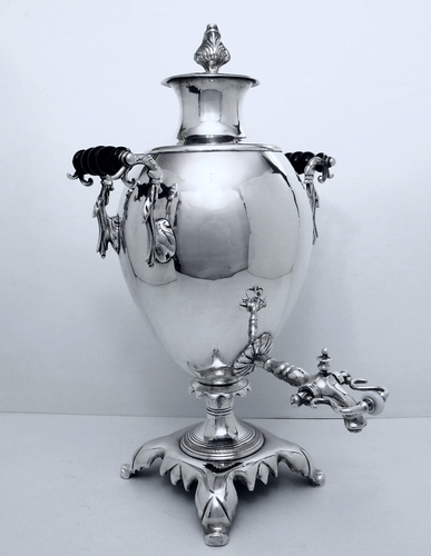 1864 W.S. BURTON LONDON AESTHETIC HOT WATER TEA COFFEE URN SAMOVAR SERVER 19 1/4 - Afbeelding 15 van 16