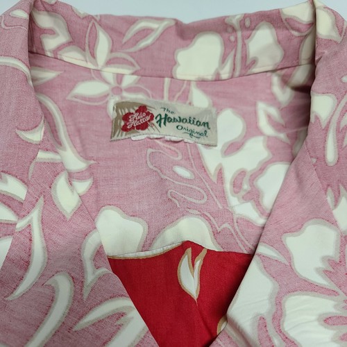 Camisa Hilo Hatties Rojo Reverso Floral Para Hombre Hawaiano Aloha con Botones 3x? - Imagen 4 de 10