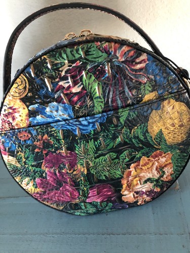 Brahmin Renaissance NWT ~Lane Round Handbag ~ Rich Vintage Florals? Yes Please! - Picture 6 of 7