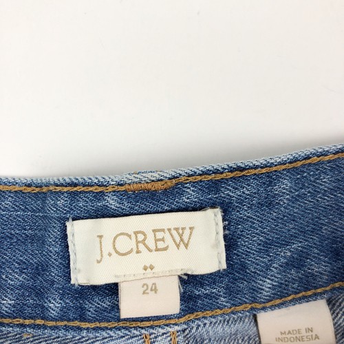J Crew Womens Jean Shorts Size 24 Distressed 3" Cuffed Medium Wash Denim F1910 - Picture 6 of 7