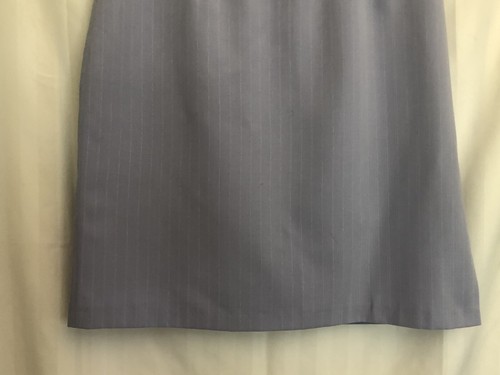NWOT VTG MACKAYS UK 10 W30 Lilac Pinstripe Viscose Mix Lined Skirt L21 - 第 3/7 張圖片