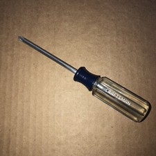Craftsman 41294 W PR 6" Phillips Screwdriver Blue Clear Handle USA #1 Tip Look !