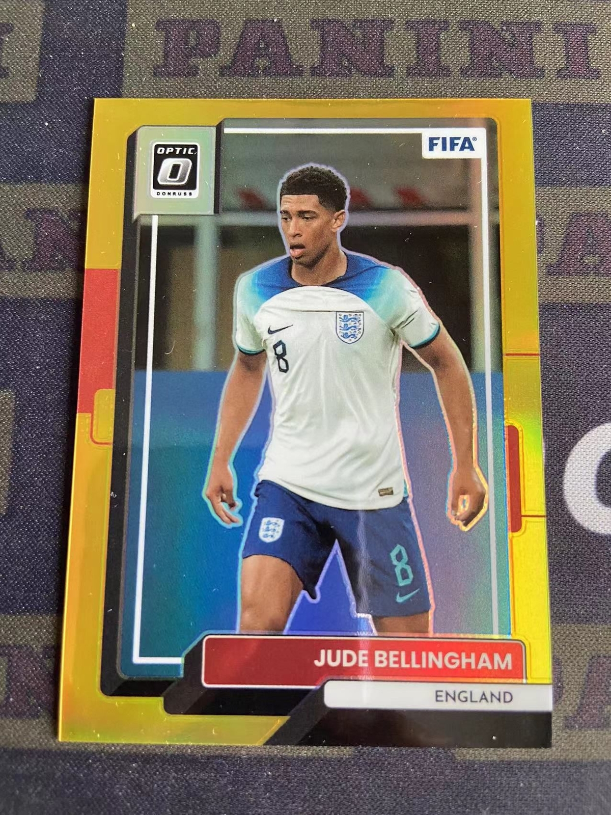 2022-23 Panini Donruss Optic Jude Bellingham Gold 3/10 Real Madrid England