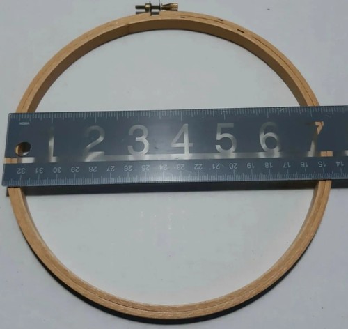 Wood Embroidery Hoops Lot of 6 Screw Tension SEE PHOTOS FOR SIZE - Picture 7 of 7