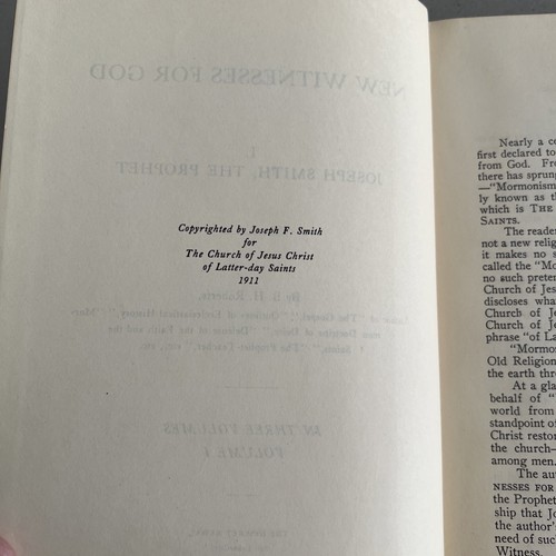 New Witnesses for God by B.H. Roberts 1911 Hard Cover VOLUME 1 LDS Mormon - Picture 7 of 10